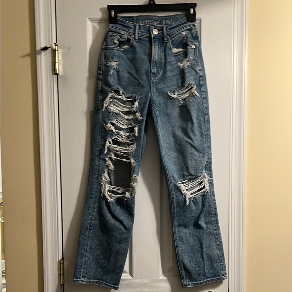 American Eagle Distressed Blue Jeans